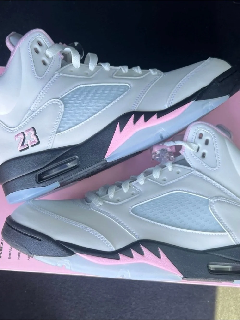 Jordan 5 Medium Soft Pink Size 9.5 Men's Brand New HQ7978-102 New In Box No Lid!